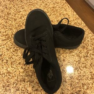 Boys Black Vans